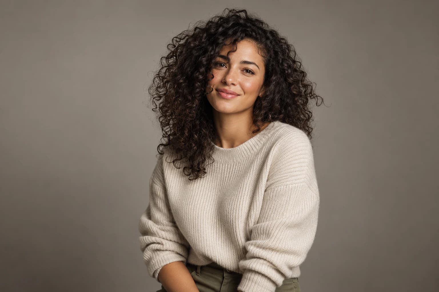 Subject against a clean studio backdrop after background replacement